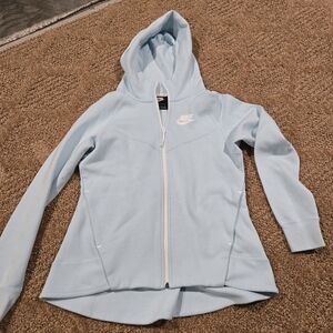 Nike Women's Sky Blue Full-Zip Hoodie